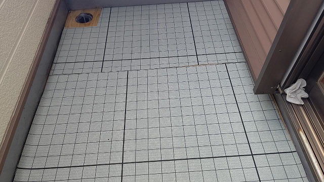 施工後の防水シート